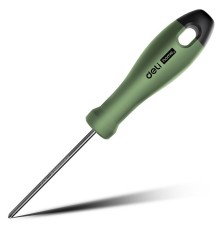 Крестовая отвертка "Home Series Green" Deli HT1203L PH0x75мм  Эксклюзивный дизайн, рукоятка из высококачественного софттач пластика