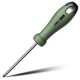 Крестовая отвертка "Home Series Green" Deli HT1205L PH1x100мм  Эксклюзивный дизайн, рукоятка из высококачественного софттач пластика