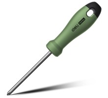 Крестовая отвертка "Home Series Green" Deli HT1206L PH2x150мм  Эксклюзивный дизайн, рукоятка из высококачественного софттач пластика