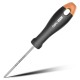 Крестовая отвертка "Home Series Gray" Deli HT1203C PH0x75мм  Эксклюзивный дизайн, рукоятка из высококачественного софттач пластика