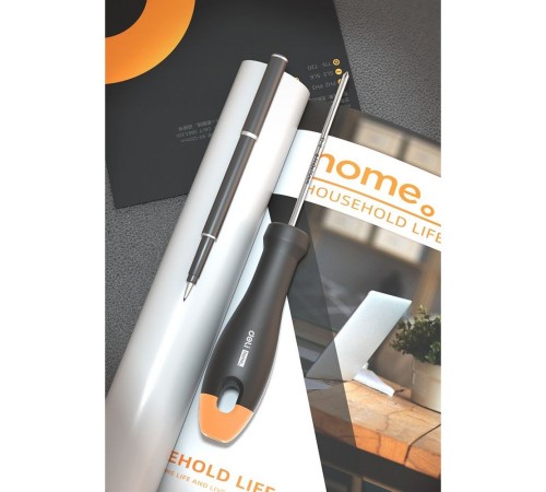 Крестовая отвертка "Home Series Gray" Deli HT1203C PH0x75мм  Эксклюзивный дизайн, рукоятка из высококачественного софттач пластика