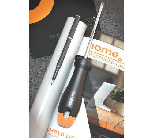 Крестовая отвертка "Home Series Gray" Deli HT1205C PH1x100мм  Эксклюзивный дизайн, рукоятка из высококачественного софттач пластика