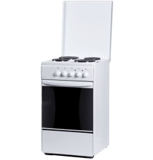 Плита Электрическая Flama AE 1409 W белый эмаль (эмалированная крышка)