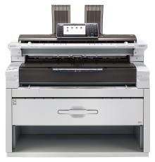МФУ Ricoh MP W6700SP (А0, ч/б, 6.7/3.3 ppm A1/A0, 2.5 GB+HDD320 GB, 600dpi, USB, Network, 2х рулонный податчик, ЖК-панель 9", без тонера, девелопера, инструкции) (417290), запуск инженером