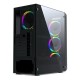 Powercase CMIXB-L4 Корпус Mistral X4 Mesh LED, Tempered Glass, 4x 120mm fan, чёрный, ATX  (CMIXB-L4)
