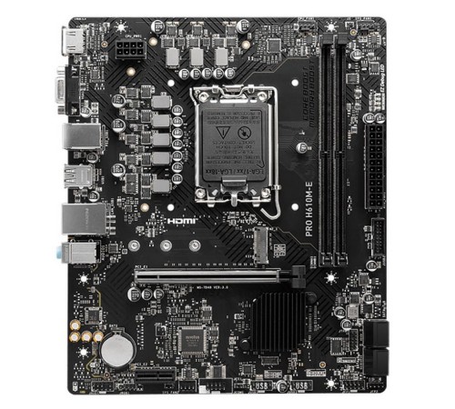 Материнская плата MSI PRO H610M-E