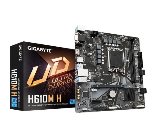 H610M H, Socket 1700, Intel®H610, 2xDDR5-4800, D-SUB+HDMI, 1xPCI-Ex16, 1xPCI-Ex1, 4xSATA3, 1xM.2, 8Ch Audio, GLan, (4+4)xUSB2.0, (2+2)xUSB3.2, 2xPS/2, mATX, RTL H610M H, Socket 1700, Intel®H610, 2xDDR5-4800, D-SUB+HDMI, 1xPCI-Ex16, 1xPCI-Ex1, 4xSATA3, 1xM.2, 8Ch Audio, GLan, (4+4)xUSB2.0, (2+2)xUSB3.2, 2xPS/2, mATX, RTL
