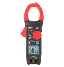Токоизмерительные клещи UT205A+ Напряжение постоянного/переменного тока (1000 В); переменный ток (1000А); Сопротивление (40 МОм); Емкость (40 мФ); Частота (10 МГц); Отверстие челюсти 42 мм