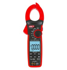 Токоизмерительные клещи UT205E Напряжение постоянного/переменного тока (1000 В); переменный ток (1000А); Сопротивление (60 МОм); Емкость (60 мФ); Частота (1 МГц)