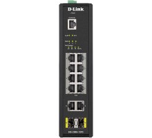 Коммутатор D-Link DIS-200G-12PS/A1A 10G 2SFP 8PoE 240W управляемый