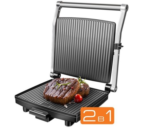 Электрогриль Redmond SteakMaster RGM-M800 1800Вт черный/серебристый