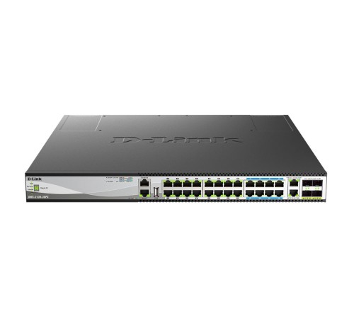DMS-3130-30PS/A1A Управляемый L3 стекируемый коммутатор с 16 портами 100/1000/2.5GBase-T, 8 портами 5GBase-T, 2 портами 10GBase-T и 4 портами 25GBase-X SFP28 (16 портов PoE 802.3af/at, 8 портов PoE 802.3bt, PoE-бюджет 740 Вт) DMS-3130-30PS/A1A Управляемый L3 стекируемый коммутатор с 16 портами 100/1000/2.5GBase-T, 8 портами 5GBase-T, 2 портами 10GBase-T и 4 портами 25GBase-X SFP28 (16 портов PoE 802.3af/at, 8 портов PoE 802.3bt, PoE-бюджет 740 Вт)