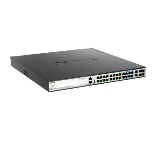 DMS-3130-30PS/A1A Управляемый L3 стекируемый коммутатор с 16 портами 100/1000/2.5GBase-T, 8 портами 5GBase-T, 2 портами 10GBase-T и 4 портами 25GBase-X SFP28 (16 портов PoE 802.3af/at, 8 портов PoE 802.3bt, PoE-бюджет 740 Вт) DMS-3130-30PS/A1A Управляемый L3 стекируемый коммутатор с 16 портами 100/1000/2.5GBase-T, 8 портами 5GBase-T, 2 портами 10GBase-T и 4 портами 25GBase-X SFP28 (16 портов PoE 802.3af/at, 8 портов PoE 802.3bt, PoE-бюджет 740 Вт)