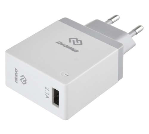 Сетевое зар./устр. Digma DGWC-1U-2.1A-WG 2.1A универсальное белый Сетевое зар./устр. Digma DGWC-1U-2.1A-WG 2.1A универсальное белый