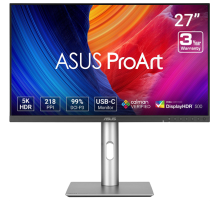 Монитор ASUS 27" ProArt PA278CGV IPS 5120x2880 5ms 350cd HDR10 60Hz HDMI USB-Hub*2 DP MM Swivel Pivot HAS Black-Silver
