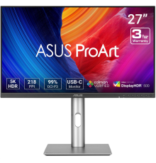 Монитор ASUS 27" ProArt PA278CGV IPS 5120x2880 5ms 350cd HDR10 60Hz HDMI USB-Hub*2 DP MM Swivel Pivot HAS Black-Silver