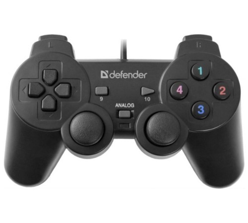 Геймпад Defender Omega черный USB виброотдача Геймпад Defender Omega черный USB виброотдача
