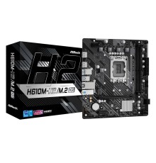 Материнская плата ASROCK H610M-H2/M.2 D5, LGA1700, H610, 2*DDR5, HDMI+DP, 4xSATA3 6.0 (RAID), M.2 Socket, USB 3.2, USB2.0, mATX (H610M-H2/M.2 D5)