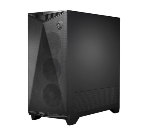 MPG GUNGNIR 300P AIRFLOW Midi Tower, EATX, 2xUSB 3.2 Gen 1, 1xUSB 3.2 Gen2 Type-C, 4x120mm PWM black Fan, 1x80mm Fan, 2x 6015 Fan, MPG PCI-E 4.0 X16 RISER CABLE, Tempered Glass Window