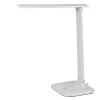 ЭРА Б0031612 Настольный светодиодный светильник NLED-462-10W-W белый {складной, 3 ступенчатый диммер яркости, цвет. темп. 3000К}