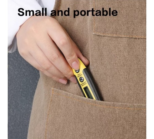 Измерительный и разметочный инструмент Deli Индикаторная отвертка-тестер напряжения цифровая Deli DL8005 (12-250 В)