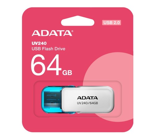 Флэш-накопитель 64GB AUV240-64G-RWH WHITE ADATA Флэш-накопитель 64GB AUV240-64G-RWH WHITE ADATA