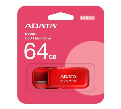 Флэш-накопитель 64GB AUV240-64G-RRD RED ADATA Флэш-накопитель 64GB AUV240-64G-RRD RED ADATA