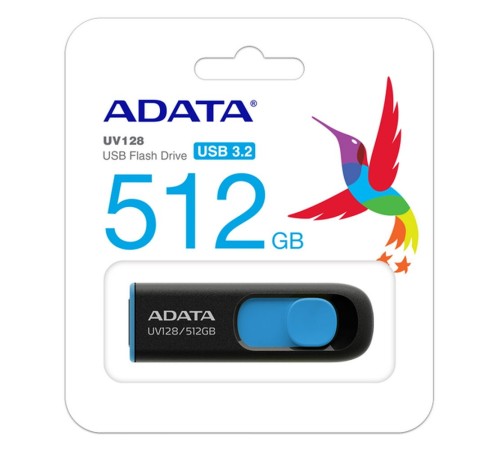 Флэш-накопитель 512GB AUV128-512G-RBE BLACK ADATA Флэш-накопитель 512GB AUV128-512G-RBE BLACK ADATA