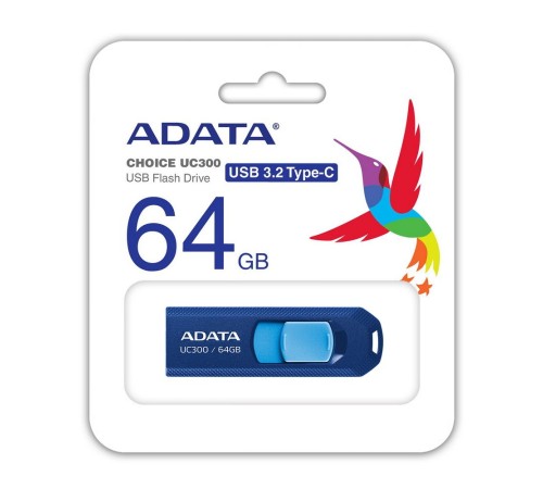Флэш-накопитель 64GB ACHO-UC300-64G-RNB/BU ADATA