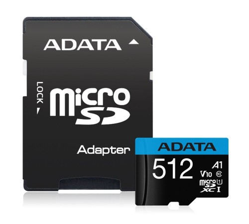 Карта памяти MICRO SDXC 512GB AUSDX512GUICL10A1-RA1 ADATA Карта памяти MICRO SDXC 512GB AUSDX512GUICL10A1-RA1 ADATA