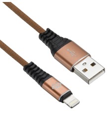 Кабель Digma LIGHT-0.15M-BR USB (m)-Lightning (m) 0.15м коричневый