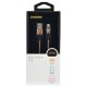 Кабель Digma LIGHT-0.15M-BR USB (m)-Lightning (m) 0.15м коричневый