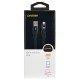 Кабель Digma LIGHT-3M-BRAIDED-BLK USB (m)-Lightning (m) 3м черный