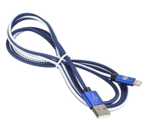 Кабель Digma LIGHT-1.2M-BL USB (m)-Lightning (m) 1.2м синий Кабель Digma LIGHT-1.2M-BL USB (m)-Lightning (m) 1.2м синий