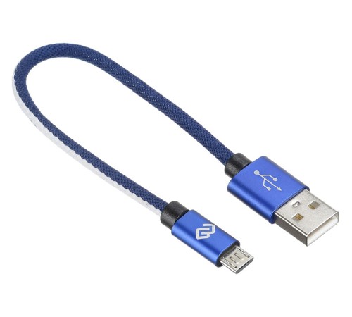 Кабель Digma MICROUSB-0.15M-BL USB (m)-micro USB (m) 0.15м синий Кабель Digma MICROUSB-0.15M-BL USB (m)-micro USB (m) 0.15м синий