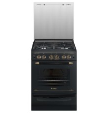 Плита Газовая Gefest ПГ 6100-02 0183 черный (стеклянная крышка) реш.чугун