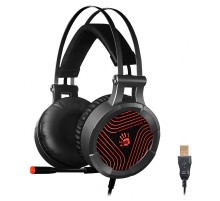 Наушники с микрофоном A4Tech Bloody G530 черный/серый 1.8м мониторные оголовье (G530)