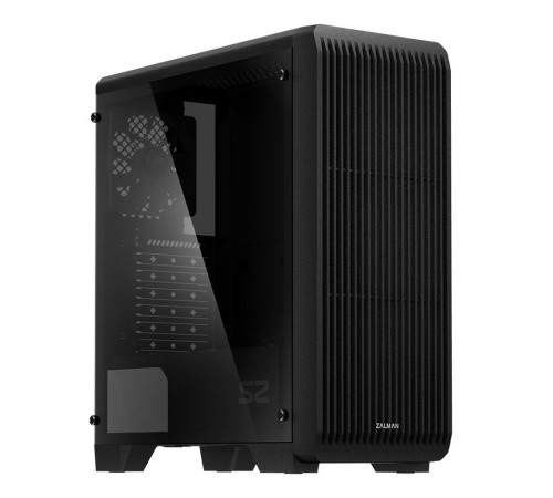 Корпус ZALMAN S2 TG, ATX, BLACK, TEMPERED GLASS WINDOW, 2x3.5", 2x2.5", 2xUSB2.0, 1xUSB3.0, FRONT 2x120mm (S2 TG)
