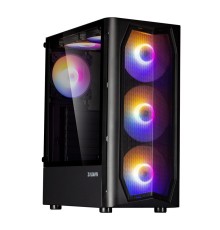 Корпус ZALMAN N4 Rev.1, ATX, BLACK, WINDOW, 2x3.5", 2x2.5", 2xUSB2.0, 1xUSB3.0, FRONT 3x140mm RGB, REAR 1x120mm RGB, TOP 2x120mm RGB (N4 Rev.1)