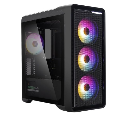 Корпус ZALMAN M3 PLUS RGB, MATX, BLACK, WINDOW, 2x3.5", 3x2.5", 1xUSB2.0, 1xUSB3.0, FRONT 3x120mm RGB, REAR 1x120mm (M3 PLUS RGB)