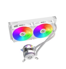 i240-W, Pump dimensions: L70*W70*H52.4 mm
Pump speed: 3200RPM±10%
Pump bearing: ceramic bearing Water bloack dimensions: 275*120*27mm
Interlocking fan dimensions: 120*120*25mm
Voltage: DC 12V
Current: 0.2A±10%
Fan speed: 800-1800RPM±10%
Airflow: 31.18-80