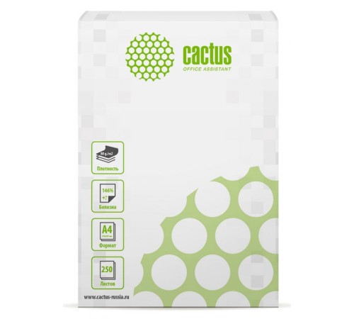 Бумага Cactus CS-OP-A480250 A4/80г/м2/250л./белый CIE146% общего назначения(офисная)