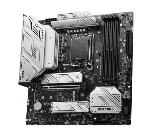 Материнская плата MSI MAG B760M MORTAR WIFI II Soc-1700 Intel B760 4xDDR5 mATX AC`97 8ch(7.1) 2.5Gg+HDMI+DP