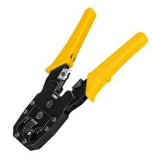 Инструмент обжимной Deli Обжимные клещи Deli DL2468C 8P(RJ-45), 6P(RJ-14 и RJ-12), 4P(RJ-9)  200мм