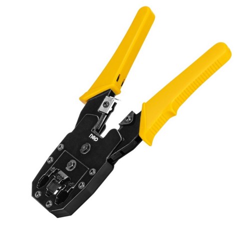 Инструмент обжимной Deli Обжимные клещи Deli DL2468C 8P(RJ-45), 6P(RJ-14 и RJ-12), 4P(RJ-9) 200мм Инструмент обжимной Deli Обжимные клещи Deli DL2468C 8P(RJ-45), 6P(RJ-14 и RJ-12), 4P(RJ-9) 200мм