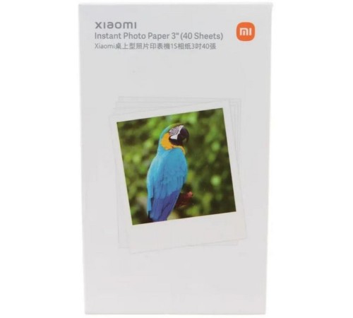 Xiaomi Бумага для фотопринтера Xiaomi Instant Photo Paper 3" (40 Sheets)