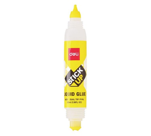 Клей жидкий Deli EA21310 35мл корп.желтый прозрачный с двумя аппликаторами Stick UP