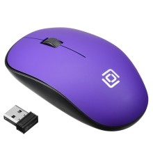 Мышь Оклик 515MW черный/пурпурный оптическая (1200dpi) беспроводная USB (3but)