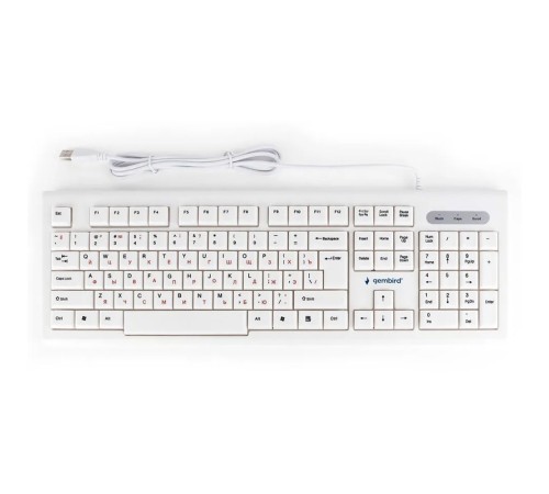 Клавиатура Gembird KB-8354U,{USB, бежевый/белый, 104 клавиши, кабель 1,45м} Клавиатура Gembird KB-8354U,{USB, бежевый/белый, 104 клавиши, кабель 1,45м}