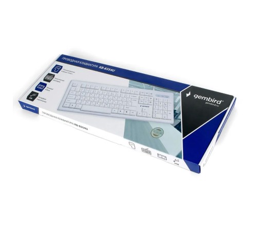 Клавиатура Gembird KB-8354U,{USB, бежевый/белый, 104 клавиши, кабель 1,45м} Клавиатура Gembird KB-8354U,{USB, бежевый/белый, 104 клавиши, кабель 1,45м}